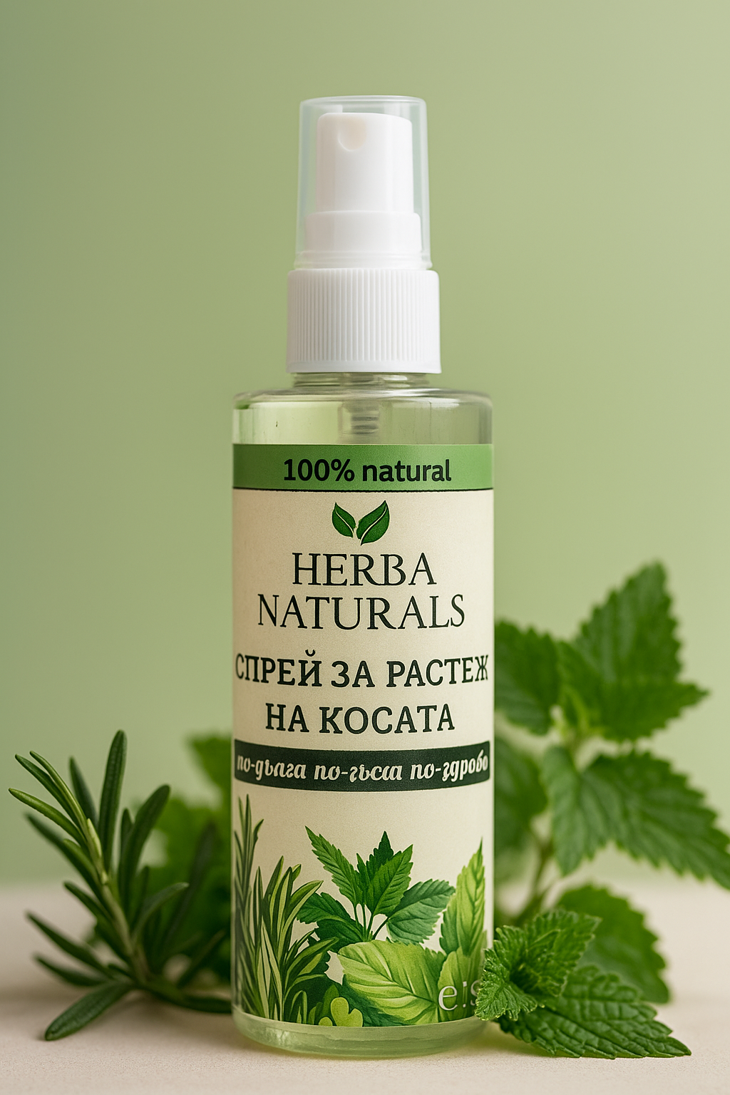 Herba Naturals натурален спрей за сгъстяване на косата
